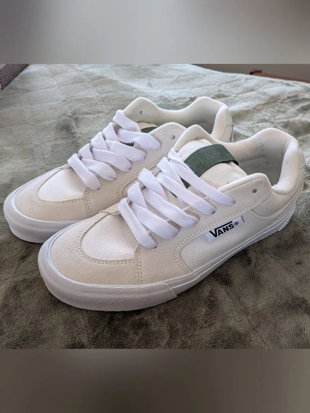 NEW Mens Vans Chukka Push Blanc De Blanc White Sneaker Shoes Size 9.5